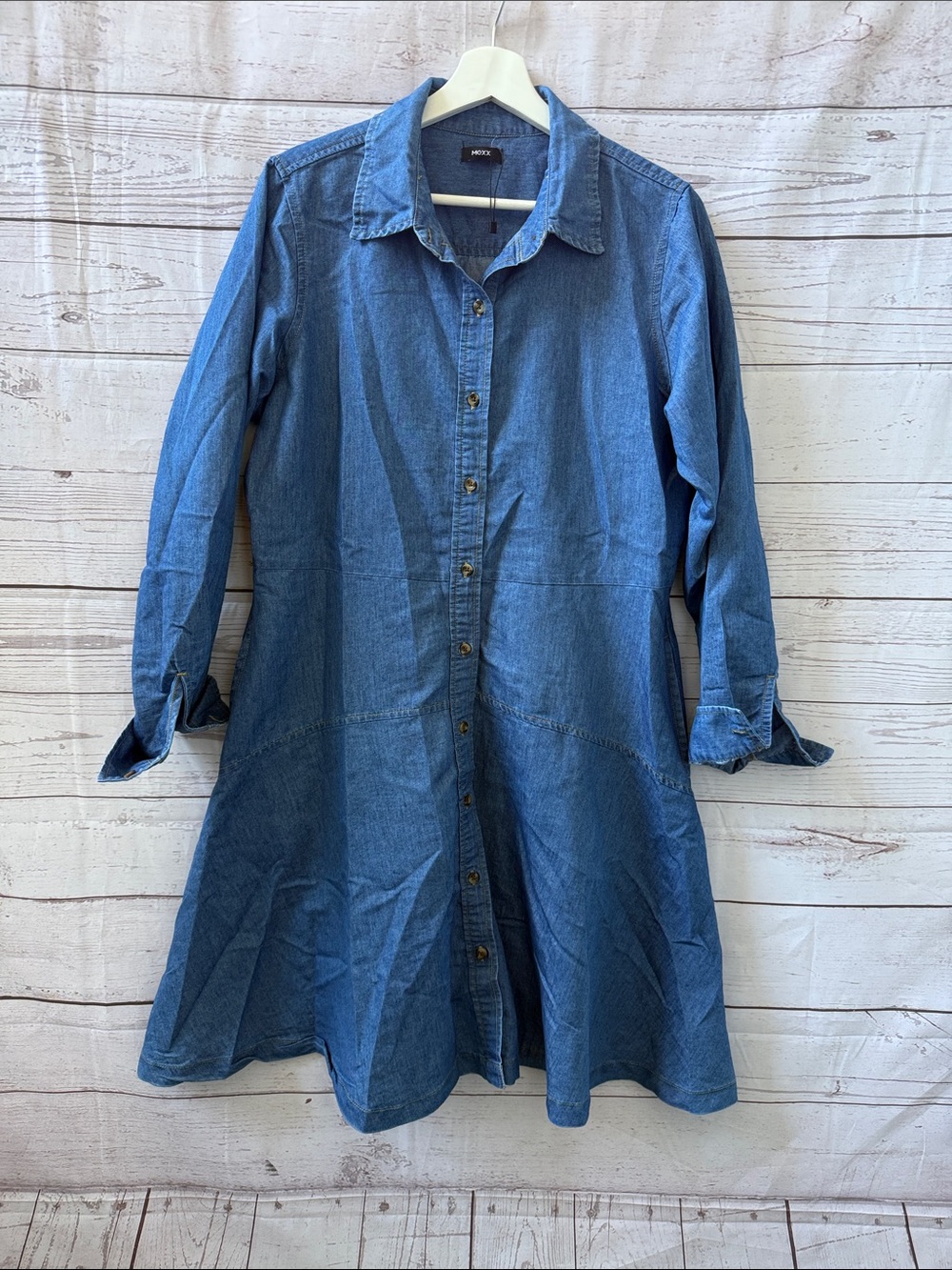 Mexx light denim buttondown shirt dress